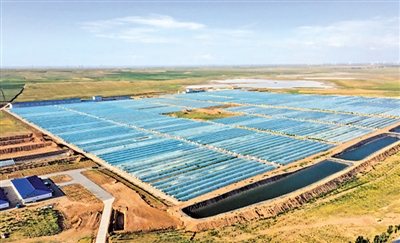 <p> 盐池县怡健生物工程有限公司螺旋藻生产基地。</p>